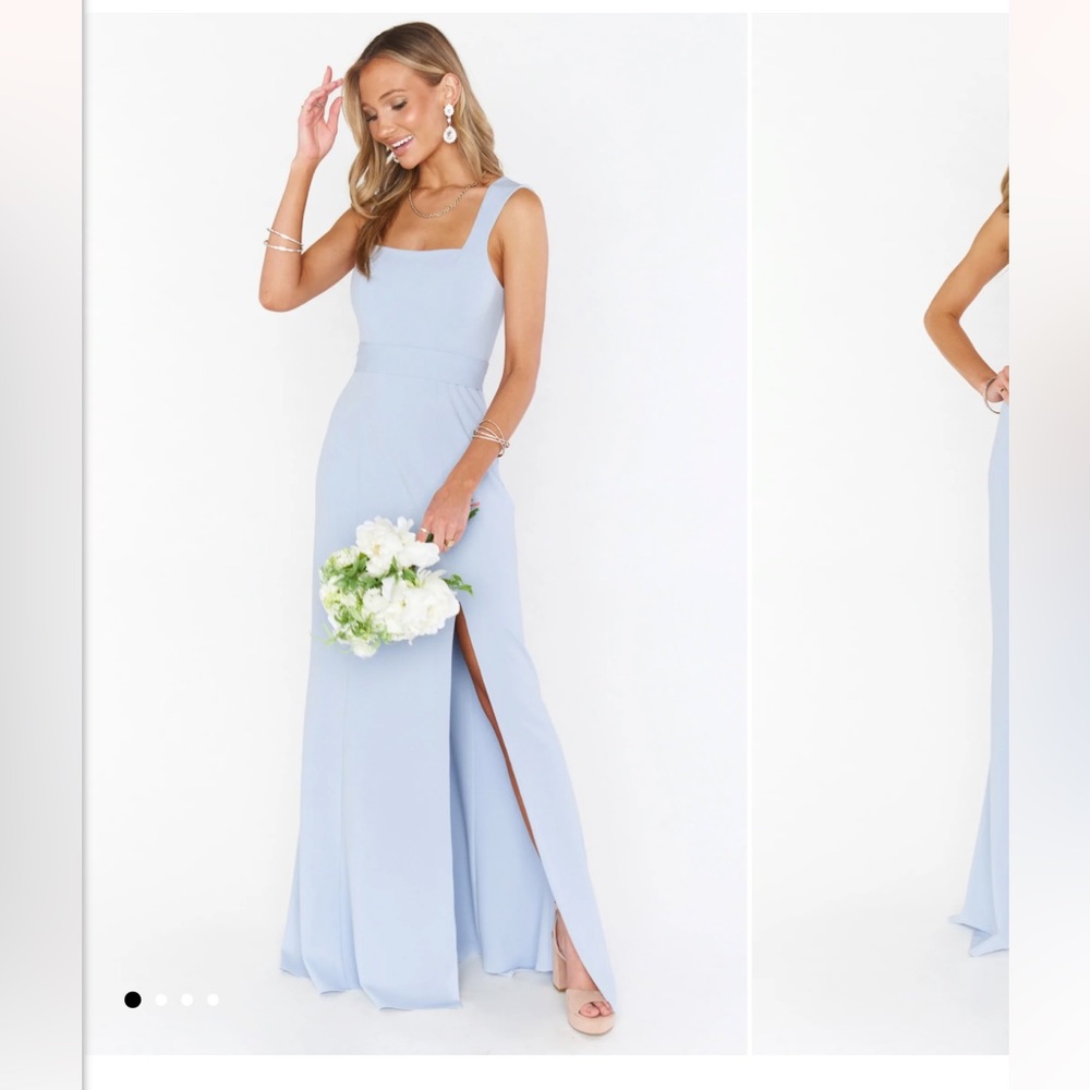 Show Me Your MuMu Paris Bridesmaid dress steel blue- size XS